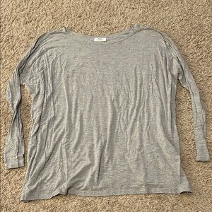 Madewell Light Gray Long Sleeve Top